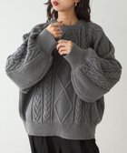 【チルファー/Chillfar】のヴィンテージライクアランニット 人気、トレンドファッション・服の通販 founy(ファニー) ファッション Fashion レディースファッション WOMEN トップス・カットソー Tops/Tshirt ニット Knit Tops A/W・秋冬 Aw・Autumn/Winter・Fw・Fall-Winter ビッグ Big ボトム Bottom ワイド Wide 定番 Standard thumbnail GRAY|ID: prp329100004160541 ipo3291000000028717597