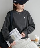 【ディスコート/Discoat】の【WEB限定】ハート刺繍スウェット 人気、トレンドファッション・服の通販 founy(ファニー) ファッション Fashion レディースファッション WOMEN トップス・カットソー Tops/Tshirt パーカ Sweats スウェット Sweat スウェット Sweat thumbnail チャコールグレー|ID: prp329100004160542 ipo3291000000028717627