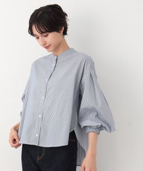 【デッサン/Dessin】の【洗える】バンドカラーシャツ(XS~L) 人気、トレンドファッション・服の通販 founy(ファニー) ファッション Fashion レディースファッション WOMEN トップス・カットソー Tops/Tshirt シャツ/ブラウス Shirts/Blouses インナー Inner スリーブ Sleeve タートル Turtle バルーン Balloon 洗える Washable 羽織 Haori |ID:prp329100004160545