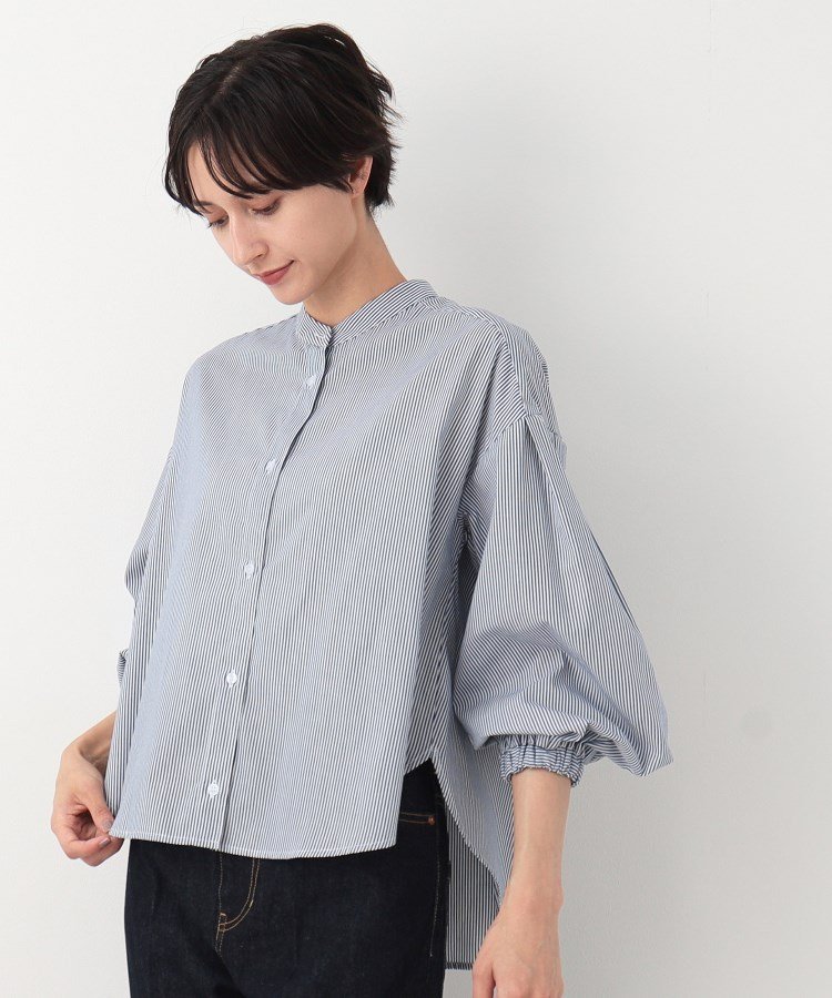 【デッサン/Dessin】の【洗える】バンドカラーシャツ(XS~L) 人気、トレンドファッション・服の通販 founy(ファニー) 　ファッション　Fashion　レディースファッション　WOMEN　トップス・カットソー　Tops/Tshirt　シャツ/ブラウス　Shirts/Blouses　インナー　Inner　スリーブ　Sleeve　タートル　Turtle　バルーン　Balloon　洗える　Washable　羽織　Haori　 other-1|ID: prp329100004160545 ipo3291000000028717699