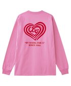 【エックスガール/X-girl】のSPIRAL HEART LOGO L/S TEE 人気、トレンドファッション・服の通販 founy(ファニー) ファッション Fashion レディースファッション WOMEN A/W・秋冬 Aw・Autumn/Winter・Fw・Fall-Winter おすすめ Recommend キャップ Cap グラフィック Graphic プリント Print ベロア Velor ベーシック Basic ロング Long 今季 This Season 定番 Standard 長袖 Long Sleeve thumbnail PINK|ID: prp329100004160673 ipo3291000000028719787