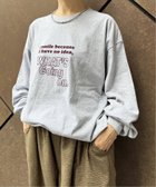 【その他のブランド/Other】のフロッキープリントロンT I smile 人気、トレンドファッション・服の通販 founy(ファニー) ファッション Fashion レディースファッション WOMEN トップス・カットソー Tops/Tshirt ロング / Tシャツ T-Shirts 2024年 2024 2024-2025秋冬・A/W Aw/Autumn/Winter/Fw/Fall/2024-2025 スリット Slit プリント Print thumbnail グレーA|ID: prp329100004160759 ipo3291000000028720407