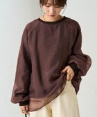 【フリークスストア/FREAK'S STORE】のオーガンジー 重ね ラグラン スウェット【限定展開】 24AW ブラウン|ID: prp329100004160863 ipo3291000000030157082