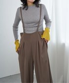 【ヴァンス エクスチェンジ/VENCE EXCHANGE】のツイルサロペット 人気、トレンドファッション・服の通販 founy(ファニー) ファッション Fashion レディースファッション WOMEN ワンピース Dress サロペット Salopette おすすめ Recommend インナー Inner サロペット Overalls ラップ Wrap レース Race ワイド Wide thumbnail ブラウンケイ|ID: prp329100004161627 ipo3291000000028734016