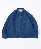 【フォーワンセブン バイ エディフィス/417 by EDIFICE / MEN】のコンパクトデニムジャケット / Gジャン /ブルゾン セットアップ着用可 ブルー|ID: prp329100004161640 ipo3291000000028734231