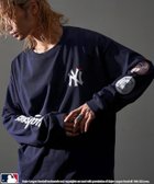 【その他のブランド/Other】の別注 MLB スリーブロゴプリントロンT 人気、トレンドファッション・服の通販 founy(ファニー) ファッション Fashion メンズファッション MEN A/W・秋冬 Aw・Autumn/Winter・Fw・Fall-Winter 冬 Winter おすすめ Recommend カーゴパンツ Cargo Pants スラックス Slacks デニム Denim トレンド Trend フロント Front プリント Print ベーシック Basic 別注 Special Order thumbnail ネイビー|ID: prp329100004161801 ipo3291000000028735688