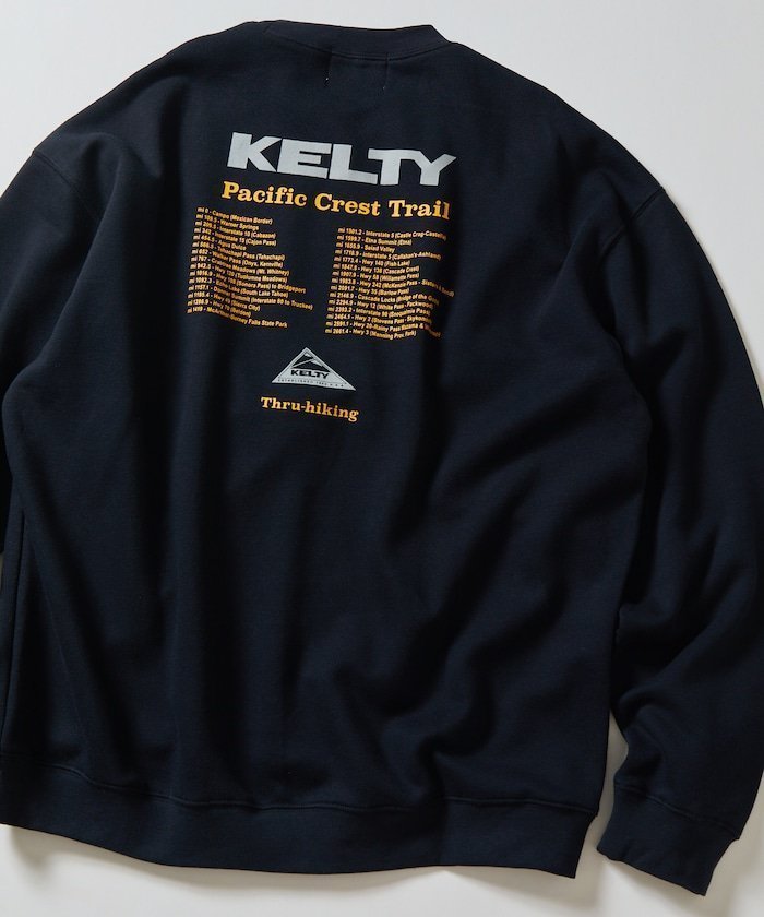 【その他のブランド/Other】のKELTY×FREAK S STORE ケルティ 別注 ツアーロゴ バックプリント クルーネックスウェット 【限定展開】 24AW インテリア・キッズ・メンズ・レディースファッション・服の通販 founy(ファニー) 　ファッション　Fashion　メンズファッション　MEN　2024年　2024　2024-2025秋冬・A/W　Aw/Autumn/Winter/Fw/Fall/2024-2025　A/W・秋冬　Aw・Autumn/Winter・Fw・Fall-Winter　冬　Winter　おすすめ　Recommend　インナー　Inner　トレンド　Trend　ビッグ　Big　フロント　Front　プリント　Print　ボトム　Bottom　モチーフ　Motif　ワンポイント　One Point　別注　Special Order　定番　Standard　ブラック|ID: prp329100004161815 ipo3291000000028735798