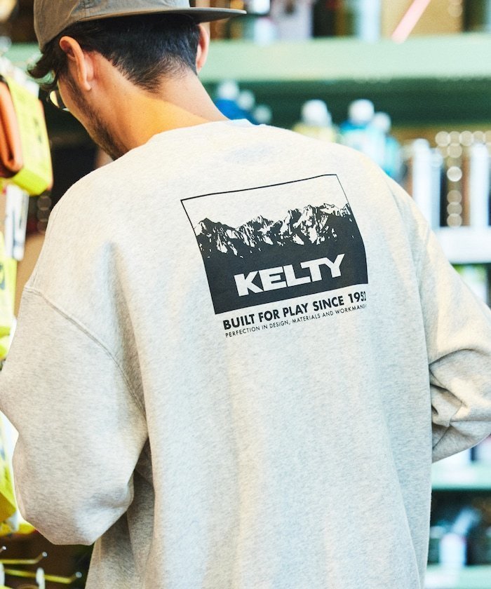 【その他のブランド/Other】のKELTY×FREAK S STORE ケルティ 別注 マウンテンデザイン バックプリント クルーネックスウェット 【限定展開】 24AW インテリア・キッズ・メンズ・レディースファッション・服の通販 founy(ファニー) 　ファッション　Fashion　メンズファッション　MEN　2024年　2024　2024-2025秋冬・A/W　Aw/Autumn/Winter/Fw/Fall/2024-2025　A/W・秋冬　Aw・Autumn/Winter・Fw・Fall-Winter　冬　Winter　おすすめ　Recommend　アウトドア　Outdoor　インナー　Inner　トレンド　Trend　ビッグ　Big　フロント　Front　プリント　Print　ボトム　Bottom　ワンポイント　One Point　別注　Special Order　定番　Standard　アッシュグレー|ID: prp329100004161816 ipo3291000000028735811