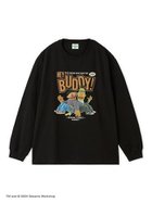 【その他のブランド/Other】の【UNISEX】フォトプリントロングTシャツ_BUDDY 人気、トレンドファッション・服の通販 founy(ファニー) ファッション Fashion レディースファッション WOMEN トップス・カットソー Tops/Tshirt シャツ/ブラウス Shirts/Blouses ロング / Tシャツ T-Shirts ユニセックス Unisex おすすめ Recommend キャラクター Character スリーブ Sleeve ロング Long thumbnail BLK[009]|ID: prp329100004161822 ipo3291000000028735855