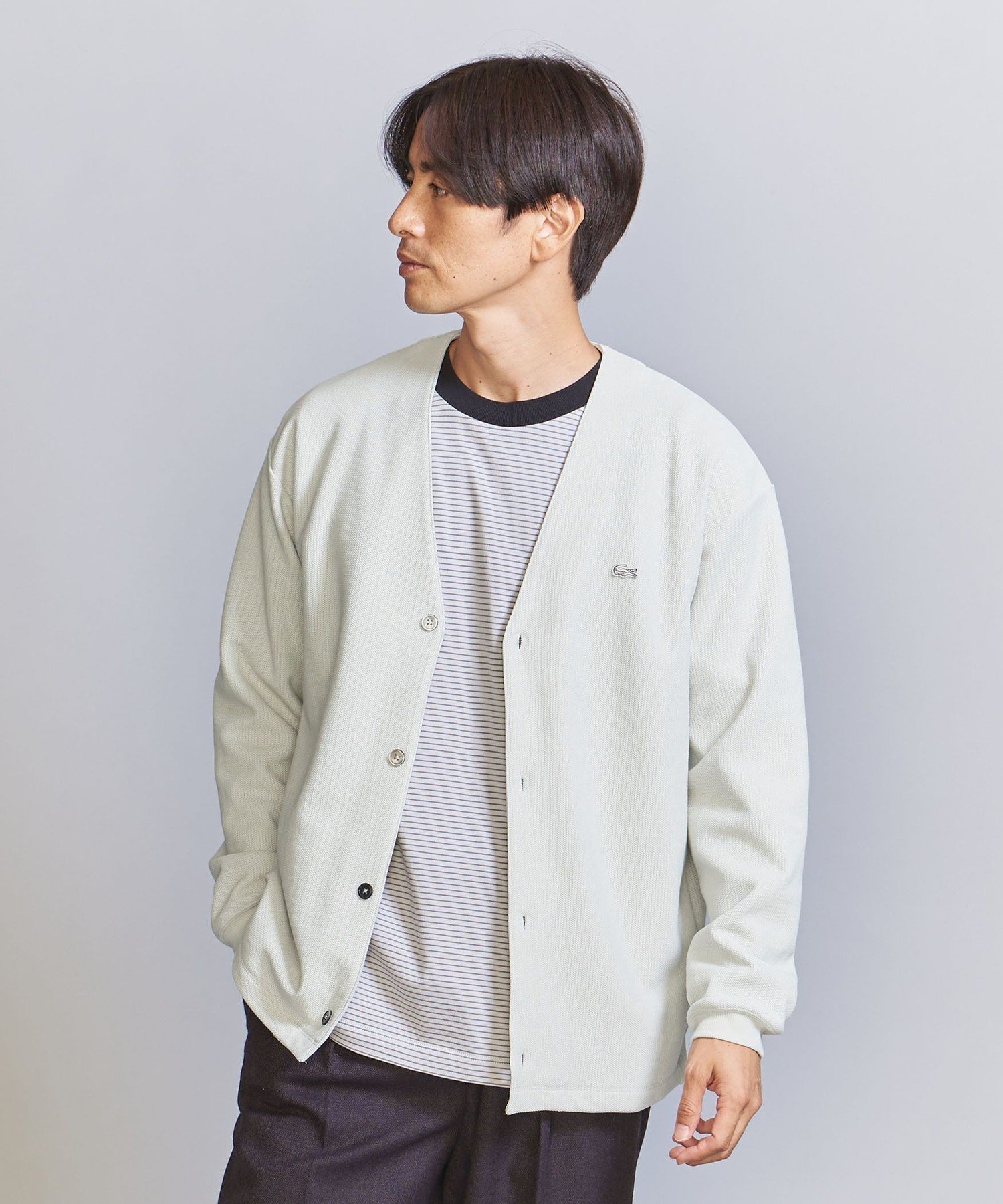 【その他のブランド/Other】のLACOSTE for BEAUTY YOUTH 1トーン カーディガン インテリア・キッズ・メンズ・レディースファッション・服の通販 founy(ファニー) 　ファッション　Fashion　メンズファッション　MEN　秋　Autumn/Fall　カーディガン　Cardigan　鹿の子　Pique　スタンダード　Standard　ダブル　Double　トレンド　Trend　人気　Popularity　バランス　Balance　パターン　Pattern　フランス　France　ベーシック　Basic　ポロシャツ　Polo Shirt　別注　Special Order　メンズ　Mens　冬　Winter　A/W・秋冬　Aw・Autumn/Winter・Fw・Fall-Winter　エレガント 上品　Elegant　クリスマス X'mas　Christmas Xmas　ギフト プレゼント　Gift Present　NATURAL|ID: prp329100004161838 ipo3291000000028735956