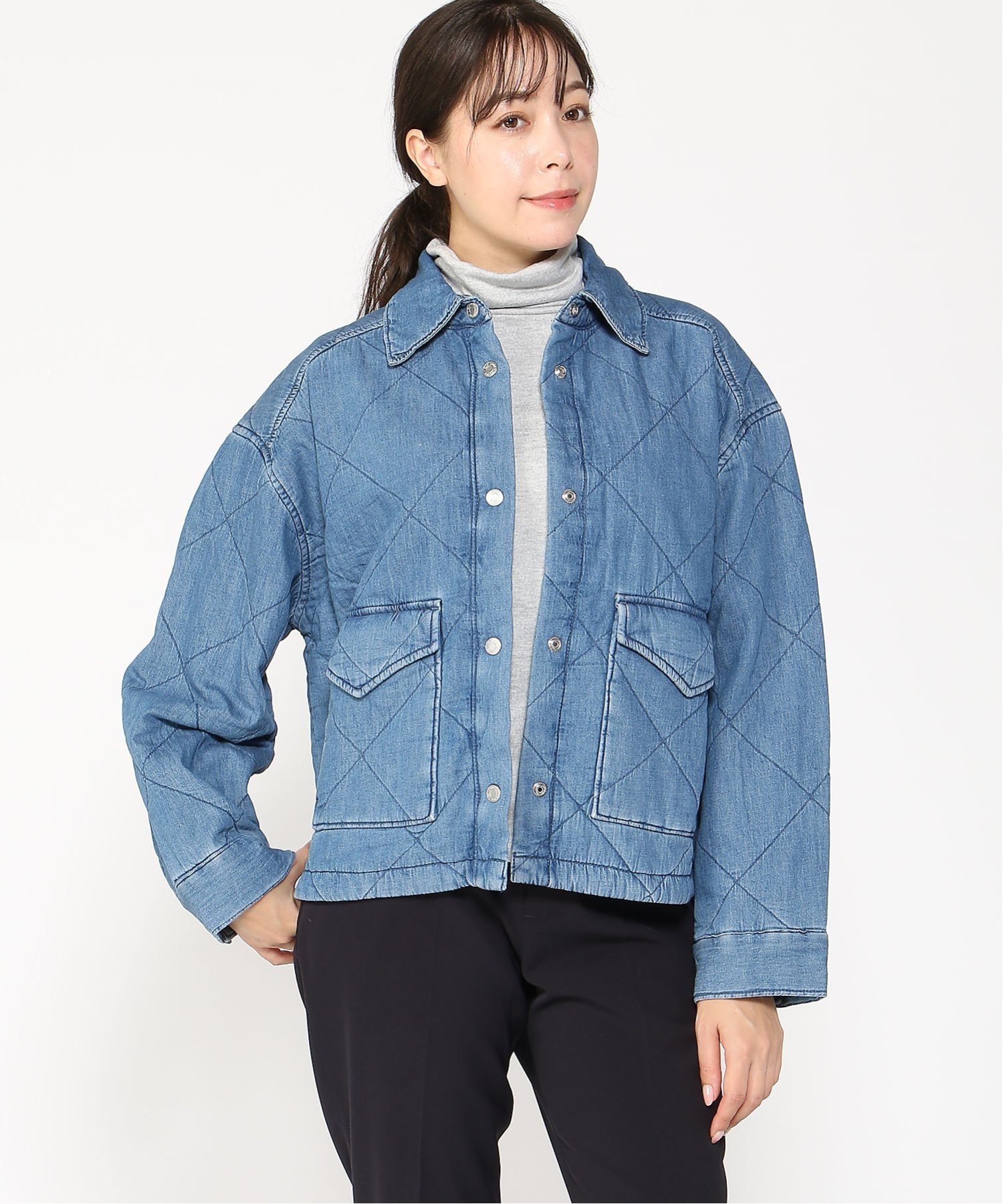 【ギャップ/GAP】のDENIM QUILTED SHACKET MED WARREN 人気、トレンドファッション・服の通販 founy(ファニー) 　ファッション　Fashion　レディースファッション　WOMEN　おすすめ　Recommend　キルト　Quilt　ダウン　Down　パッチ　Patch　フィット　Fit　ポケット　Pocket　長袖　Long Sleeve　 other-1|ID: prp329100004161886 ipo3291000000028736323