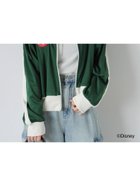 【エヘカソポ/ehka sopo】の【Disney】ミッキー フレンズ/トラックジャケット 人気、トレンドファッション・服の通販 founy(ファニー) ファッション Fashion レディースファッション WOMEN アウター Coat Outerwear ジャケット Jackets ガーリー Girly ジャケット Jacket トレンド Trend フロント Front 定番 Standard thumbnail グリーン|ID: prp329100004161934 ipo3291000000028736670