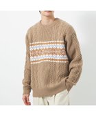 【その他のブランド/Other】のアラン ジャカード クルーネック ニット BEIGE|ID: prp329100004161938 ipo3291000000028736768