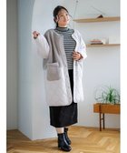 【その他のブランド/Other】のボアひょうたんキルティングコート 人気、トレンドファッション・服の通販 founy(ファニー) ファッション Fashion レディースファッション WOMEN アウター Coat Outerwear コート Coats キルティング Quilting キルト Quilt コンビ Combination シンプル Simple フロント Front ポケット Pocket thumbnail グレー|ID: prp329100004161956 ipo3291000000028736946