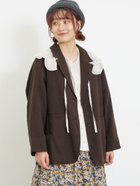 【サマンサモスモス/Samansa Mos2】の麻混テーラードジャケット 人気、トレンドファッション・服の通販 founy(ファニー) ファッション Fashion レディースファッション WOMEN アウター Coat Outerwear ジャケット Jackets テーラードジャケット Tailored Jackets thumbnail チャコールグレー|ID: prp329100004161959 ipo3291000000028736980