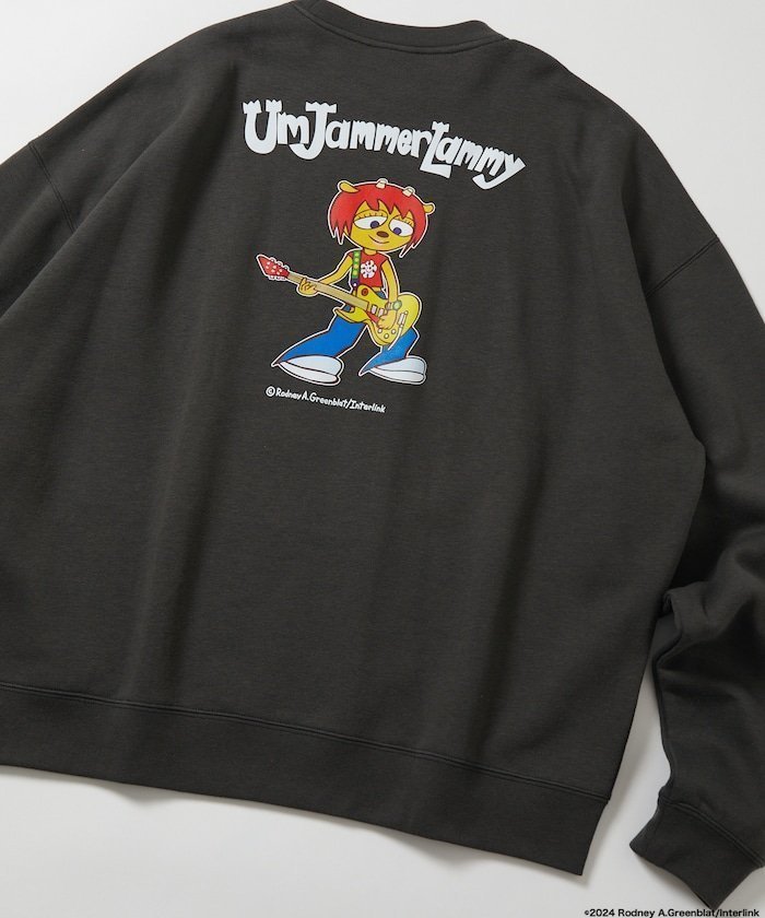 【フリークスストア/FREAK'S STORE】のPaRappa the Rapper パラッパラッパー 別注 リラックスフィット バックプリント クルーネックスウェット 【限定展開】 インテリア・キッズ・メンズ・レディースファッション・服の通販 founy(ファニー) 　ファッション　Fashion　レディースファッション　WOMEN　トップス・カットソー　Tops/Tshirt　パーカ　Sweats　スウェット　Sweat　バッグ　Bag　A/W・秋冬　Aw・Autumn/Winter・Fw・Fall-Winter　冬　Winter　おすすめ　Recommend　インナー　Inner　カーゴパンツ　Cargo Pants　キャラクター　Character　グラフィック　Graphic　シンプル　Simple　デニム　Denim　ビッグ　Big　フィット　Fit　フロント　Front　プリント　Print　ボトム　Bottom　リラックス　Relax　ワンポイント　One Point　人気　Popularity　別注　Special Order　定番　Standard　スミクロ-ラミー|ID: prp329100004161968 ipo3291000000028737102