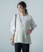 【ロートレ アモン/LAUTRE AMONT】のネップツィードベスト≪手洗い可能≫ 人気、トレンドファッション・服の通販 founy(ファニー) ファッション Fashion レディースファッション WOMEN アウター Coat Outerwear トップス・カットソー Tops/Tshirt ベスト/ジレ Gilets/Vests カットソー Cut And Sew ネップ Nep Yarn ノースリーブ No Sleeve ミックス Mix thumbnail オフホワイト|ID: prp329100004161969 ipo3291000000028737108