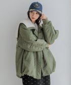 【ローリーズファーム/LOWRYS FARM】のBIGエリフライトブルゾン 人気、トレンドファッション・服の通販 founy(ファニー) ファッション Fashion レディースファッション WOMEN アウター Coat Outerwear ブルゾン Blouson/Jackets おすすめ Recommend シャーリング Shirring デニム Denim ブルゾン Blouson ミリタリー Military ワイド Wide thumbnail グリーン78|ID: prp329100004161983 ipo3291000000028737207