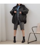 【ローリーズファーム/LOWRYS FARM】のBIGエリフライトブルゾン 人気、トレンドファッション・服の通販 founy(ファニー) ファッション Fashion レディースファッション WOMEN アウター Coat Outerwear ブルゾン Blouson/Jackets おすすめ Recommend シャーリング Shirring デニム Denim ブルゾン Blouson ミリタリー Military ワイド Wide thumbnail ブラック09|ID: prp329100004161983 ipo3291000000028737208