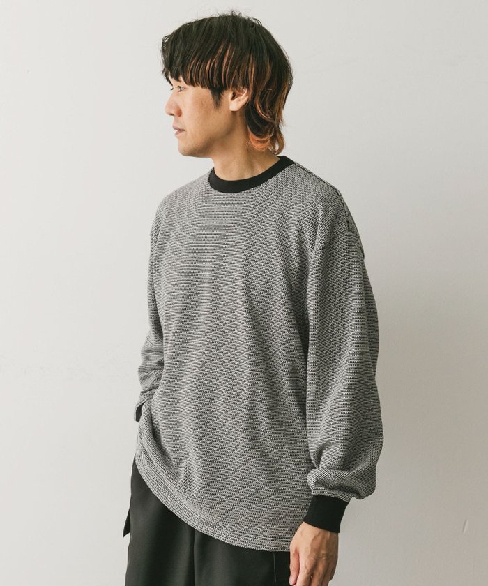 【アーバンリサーチ ドアーズ/URBAN RESEARCH DOORS / MEN】のジャガードボーダー ロングスリーブ Tシャツ インテリア・キッズ・メンズ・レディースファッション・服の通販 founy(ファニー) https://founy.com/ ファッション Fashion メンズファッション MEN 2024年 2024 2024-2025秋冬・A/W Aw/Autumn/Winter/Fw/Fall/2024-2025 A/W・秋冬 Aw・Autumn/Winter・Fw・Fall-Winter 冬 Winter スリーブ Sleeve トレンド Trend ボーダー Border リラックス Relax ロング Long |ID: prp329100004161995 ipo3291000000028737304