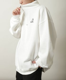 【ジップファイブ/ZIP FIVE】のZIPFIVE*KANGOL 裏起毛ハーフジップスウェット 人気、トレンドファッション・服の通販 founy(ファニー) ファッション Fashion レディースファッション WOMEN トップス・カットソー Tops/Tshirt パーカ Sweats スウェット Sweat ベーシック Basic 別注 Special Order |ID:prp329100004162001