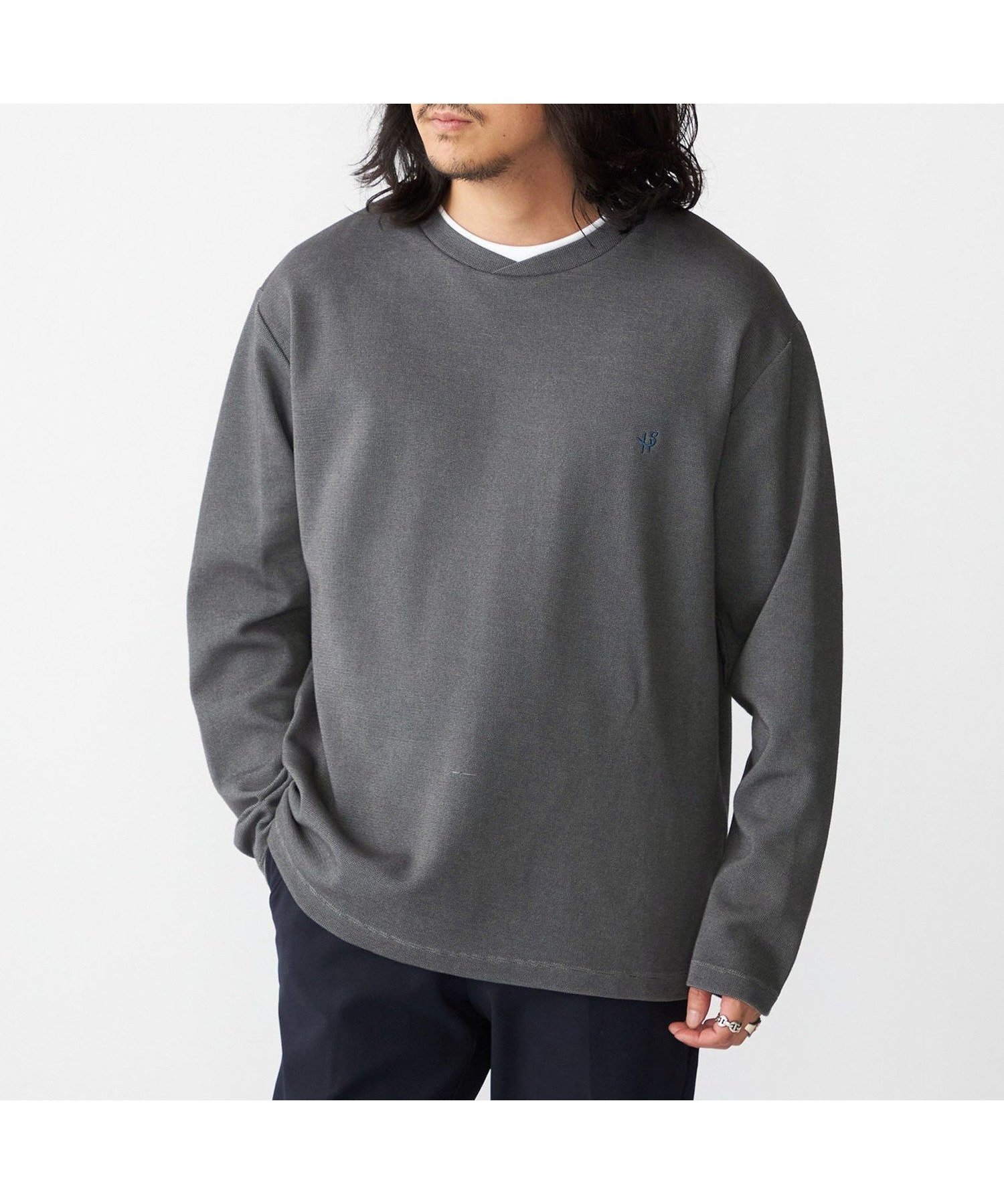 【シップス/SHIPS / MEN】の【WEB限定】SHIPS ワンポイントロゴ ミラノリブ フェイクレイヤード ロングスリーブTシャツ 24AW 人気、トレンドファッション・服の通販 founy(ファニー) 　ファッション　Fashion　メンズファッション　MEN　インナー　Inner　スリーブ　Sleeve　ミラノリブ　Milan Ribs　リラックス　Relax　ロング　Long　ワンポイント　One Point　2024年　2024　2024-2025秋冬・A/W　Aw/Autumn/Winter/Fw/Fall/2024-2025　 other-1|ID: prp329100004162012 ipo3291000000028737458