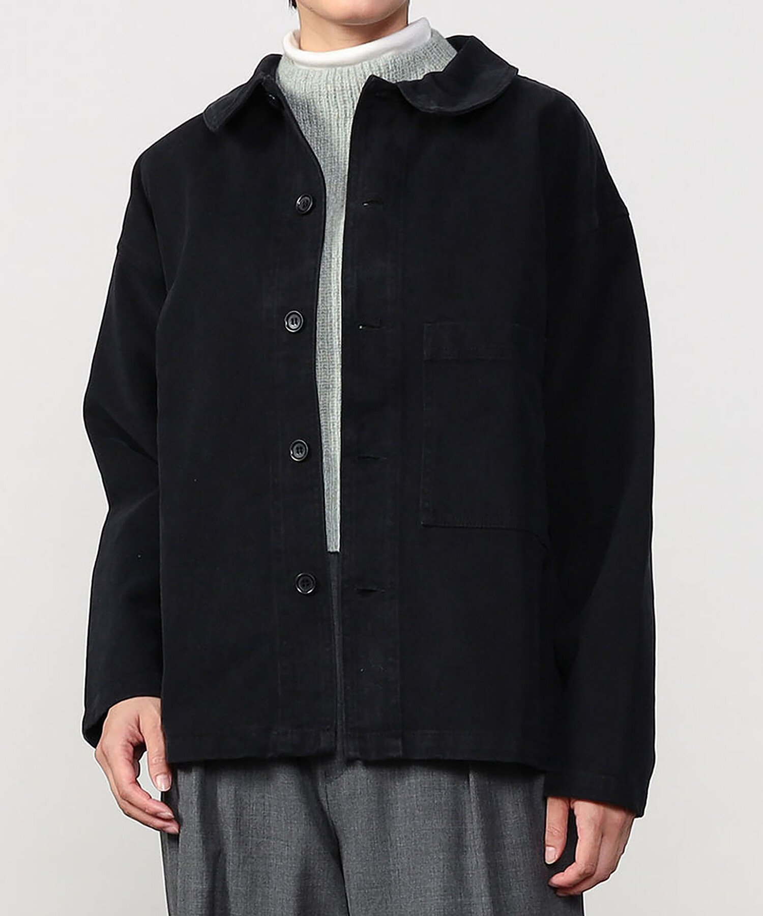 【ビショップ/Bshop】のコットン カバーオールジャケット WOMEN 人気、トレンドファッション・服の通販 founy(ファニー) 　ファッション　Fashion　レディースファッション　WOMEN　アウター　Coat Outerwear　ジャケット　Jackets　ショルダー　Shoulder　ジャケット　Jacket　ドロップ　Drop　ボックス　Box　ポケット　Pocket　ユーズド　Used　 other-1|ID: prp329100004162031 ipo3291000000028737576