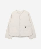 【ビショップ/Bshop】のノーカラー キルティングジャケット WOMEN 人気、トレンドファッション・服の通販 founy(ファニー) ファッション Fashion レディースファッション WOMEN アウター Coat Outerwear ジャケット Jackets イタリア Italy キルティング Quilting ショルダー Shoulder ショート Short ジャケット Jacket タイプライター Typewriter ドロップ Drop パイピング Piping パッチ Patch ポケット Pocket 軽量 Lightweight thumbnail OFFWHITE|ID: prp329100004162034 ipo3291000000028737592