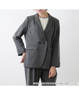 【レリアンプラスハウス/Leilian PLUS HOUSE】のショールカラージャケット 人気、トレンドファッション・服の通販 founy(ファニー) ファッション Fashion レディースファッション WOMEN アウター Coat Outerwear ジャケット Jackets おすすめ Recommend エレガント 上品 Elegant ショール Shawl ジャケット Jacket ストレッチ Stretch セットアップ Set Up ラウンド Round 冬 Winter |ID:prp329100004162134