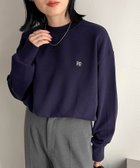 【その他のブランド/Other】のFR刺繍裏毛スウェット 人気、トレンドファッション・服の通販 founy(ファニー) ファッション Fashion レディースファッション WOMEN トップス・カットソー Tops/Tshirt パーカ Sweats スウェット Sweat 2024年 2024 2024-2025秋冬・A/W Aw/Autumn/Winter/Fw/Fall/2024-2025 A/W・秋冬 Aw・Autumn/Winter・Fw・Fall-Winter おすすめ Recommend ショルダー Shoulder シンプル Simple スウェット Sweat ドロップ Drop ボトム Bottom ワイド Wide 定番 Standard thumbnail ネイビー|ID: prp329100004162188 ipo3291000000028738790