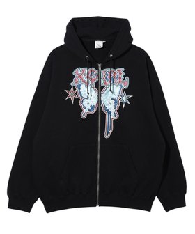 【エックスガール/X-girl】のBUTTERFLY ZIP UP HOODIE 人気、トレンドファッション・服の通販 founy(ファニー) ファッション Fashion レディースファッション WOMEN A/W・秋冬 Aw・Autumn/Winter・Fw・Fall-Winter おすすめ Recommend カーゴパンツ Cargo Pants グラフィック Graphic サテン Satin スウェット Sweat デニム Denim バタフライ Butterfly ビッグ Big ミニスカート Mini Skirt モチーフ Motif 定番 Standard |ID:prp329100004162192