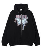 【エックスガール/X-girl】のBUTTERFLY ZIP UP HOODIE 人気、トレンドファッション・服の通販 founy(ファニー) ファッション Fashion レディースファッション WOMEN A/W・秋冬 Aw・Autumn/Winter・Fw・Fall-Winter おすすめ Recommend カーゴパンツ Cargo Pants グラフィック Graphic サテン Satin スウェット Sweat デニム Denim バタフライ Butterfly ビッグ Big ミニスカート Mini Skirt モチーフ Motif 定番 Standard thumbnail BLACK|ID: prp329100004162192 ipo3291000000028993390