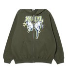 【エックスガール/X-girl】のBUTTERFLY ZIP UP HOODIE 人気、トレンドファッション・服の通販 founy(ファニー) ファッション Fashion レディースファッション WOMEN A/W・秋冬 Aw・Autumn/Winter・Fw・Fall-Winter おすすめ Recommend カーゴパンツ Cargo Pants グラフィック Graphic サテン Satin スウェット Sweat デニム Denim バタフライ Butterfly ビッグ Big ミニスカート Mini Skirt モチーフ Motif 定番 Standard thumbnail OLIVE|ID: prp329100004162192 ipo3291000000028993391