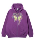 【エックスガール/X-girl】のBUTTERFLY ZIP UP HOODIE 人気、トレンドファッション・服の通販 founy(ファニー) ファッション Fashion レディースファッション WOMEN A/W・秋冬 Aw・Autumn/Winter・Fw・Fall-Winter おすすめ Recommend カーゴパンツ Cargo Pants グラフィック Graphic サテン Satin スウェット Sweat デニム Denim バタフライ Butterfly ビッグ Big ミニスカート Mini Skirt モチーフ Motif 定番 Standard thumbnail PURPLE|ID: prp329100004162192 ipo3291000000028993392