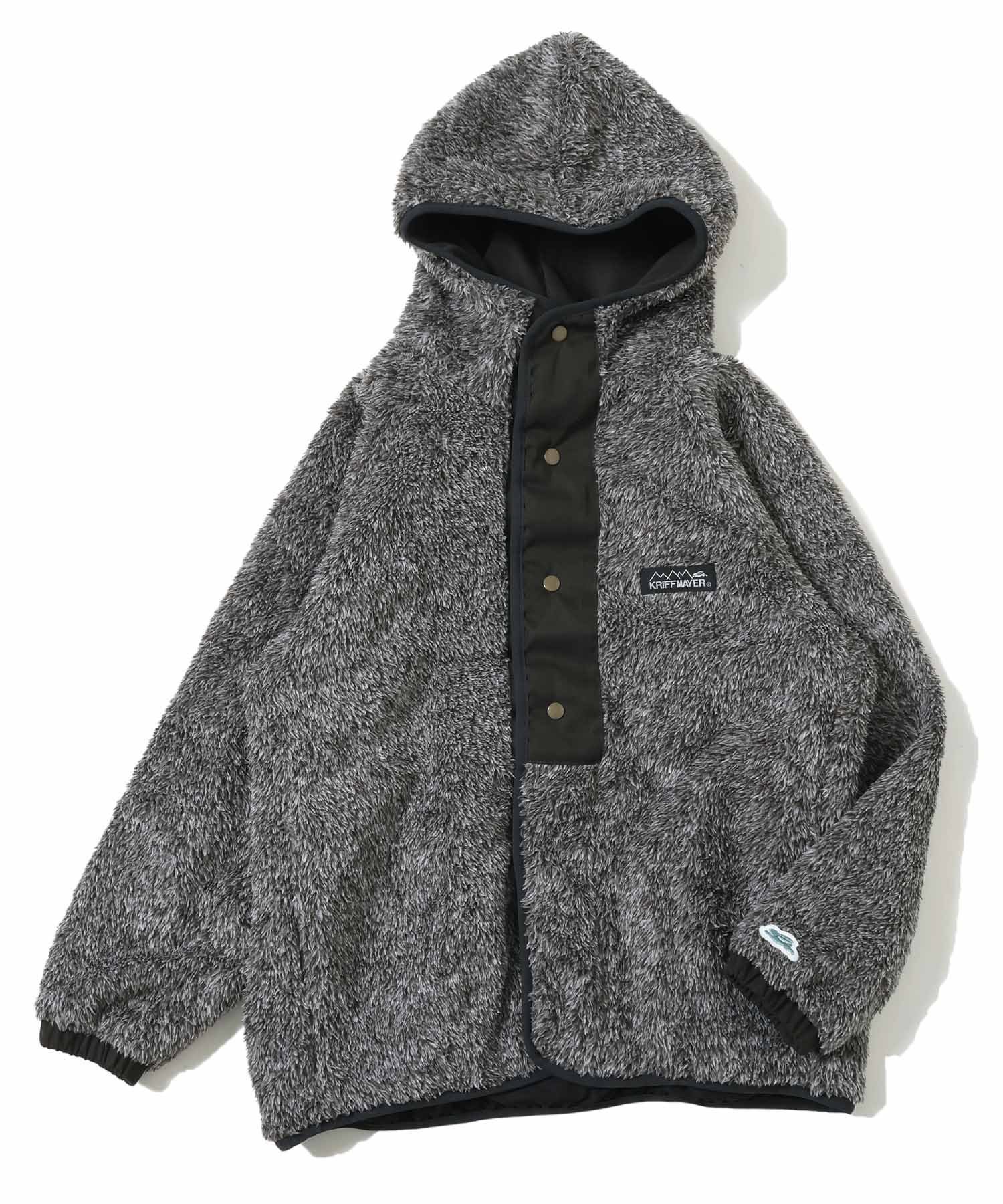 【クリフメイヤー キッズ/KRIFF MAYER / KIDS】の耐風 ボア ジャケット インテリア・キッズ・メンズ・レディースファッション・服の通販 founy(ファニー) 　ファッション　Fashion　キッズファッション　KIDS　アウター　Coat Outerwear /Kids　ジャケット　Jacket　テクスチャー　Texture　パイピング　Piping　GRAY|ID: prp329100004162238 ipo3291000000029473071