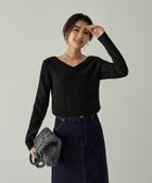 【スタイルデリ/STYLE DELI】のシャーリング加工前後Vネックトップス 人気、トレンドファッション・服の通販 founy(ファニー) ファッション Fashion レディースファッション WOMEN トップス・カットソー Tops/Tshirt Vネック V-Neck インナー Inner カットソー Cut And Sew シャーリング Shirring ジャケット Jacket thumbnail ブラック|ID: prp329100004162307 ipo3291000000028741101