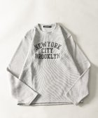 【ナイラス/Nylaus】のニットフリース ロゴプリント 裏起毛 長袖Tシャツ 人気、トレンドファッション・服の通販 founy(ファニー) ファッション Fashion レディースファッション WOMEN トップス・カットソー Tops/Tshirt ニット Knit Tops シャツ/ブラウス Shirts/Blouses ロング / Tシャツ T-Shirts シンプル Simple スリム Slim パジャマ Pajamas フロント Front プリント Print ロング Long 長袖 Long Sleeve thumbnail B-MIX-GRAY|ID: prp329100004162311 ipo3291000000028741125