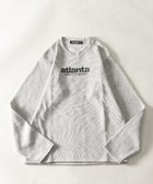 【ナイラス/Nylaus】のニットフリース ロゴプリント 裏起毛 長袖Tシャツ 人気、トレンドファッション・服の通販 founy(ファニー) ファッション Fashion レディースファッション WOMEN トップス・カットソー Tops/Tshirt ニット Knit Tops シャツ/ブラウス Shirts/Blouses ロング / Tシャツ T-Shirts シンプル Simple スリム Slim パジャマ Pajamas フロント Front プリント Print ロング Long 長袖 Long Sleeve thumbnail C-MIX-GRAY|ID: prp329100004162311 ipo3291000000028741127