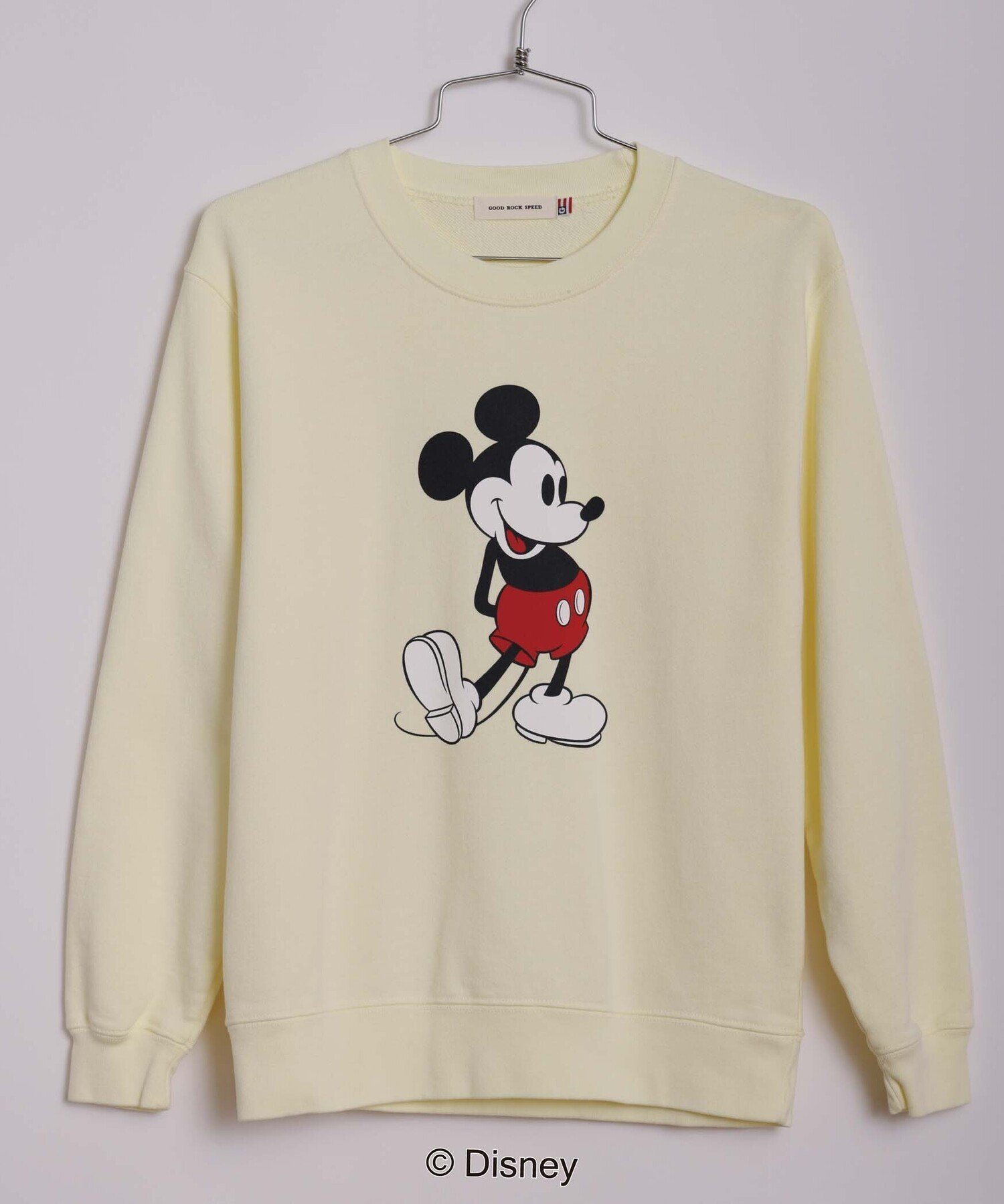 【ドゥ アルシーヴ/Doux archives】の【GOOD ROCK SPEED】MICKEY MOUSE/Sweatshi インテリア・キッズ・メンズ・レディースファッション・服の通販 founy(ファニー) 　ファッション　Fashion　レディースファッション　WOMEN　トップス・カットソー　Tops/Tshirt　パーカ　Sweats　スウェット　Sweat　2024年　2024　2024-2025秋冬・A/W　Aw/Autumn/Winter/Fw/Fall/2024-2025　グラフィック　Graphic　スウェット　Sweat　プリント　Print　ヴィンテージ　Vintage　YELLOW|ID: prp329100004162356 ipo3291000000028741456