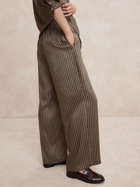 【バナナリパブリック ファクトリーストア/BANANA REPUBLIC FACTORY STORE】のBANANA REPUBLIC FACTORY STORE STRAIGHT RELAXED PULL ON PANT MB 人気、トレンドファッション・服の通販 founy(ファニー) ファッション Fashion レディースファッション WOMEN クラシカル Classical スウェット Sweat チェック Check テクスチャー Texture プリント Print ベーシック Basic ラグジュアリー Luxury |ID:prp329100004162430