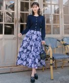 【スウィングル/Swingle】のオリジナルグラデーションフラワーシアースカート 人気、トレンドファッション・服の通販 founy(ファニー) ファッション Fashion レディースファッション WOMEN スカート Skirt エアリー Airy シアー Sheer フラワー Flower フレア Flare thumbnail 紺系花柄|ID: prp329100004162509 ipo3291000000028743120