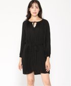 【バナナリパブリック ファクトリーストア/BANANA REPUBLIC FACTORY STORE】のBANANA REPUBLIC FACTORY STORE LS CHIFFON BELTED PLEATED SHIFT MINI DRESS BLACK|ID: prp329100004162541 ipo3291000000028743382