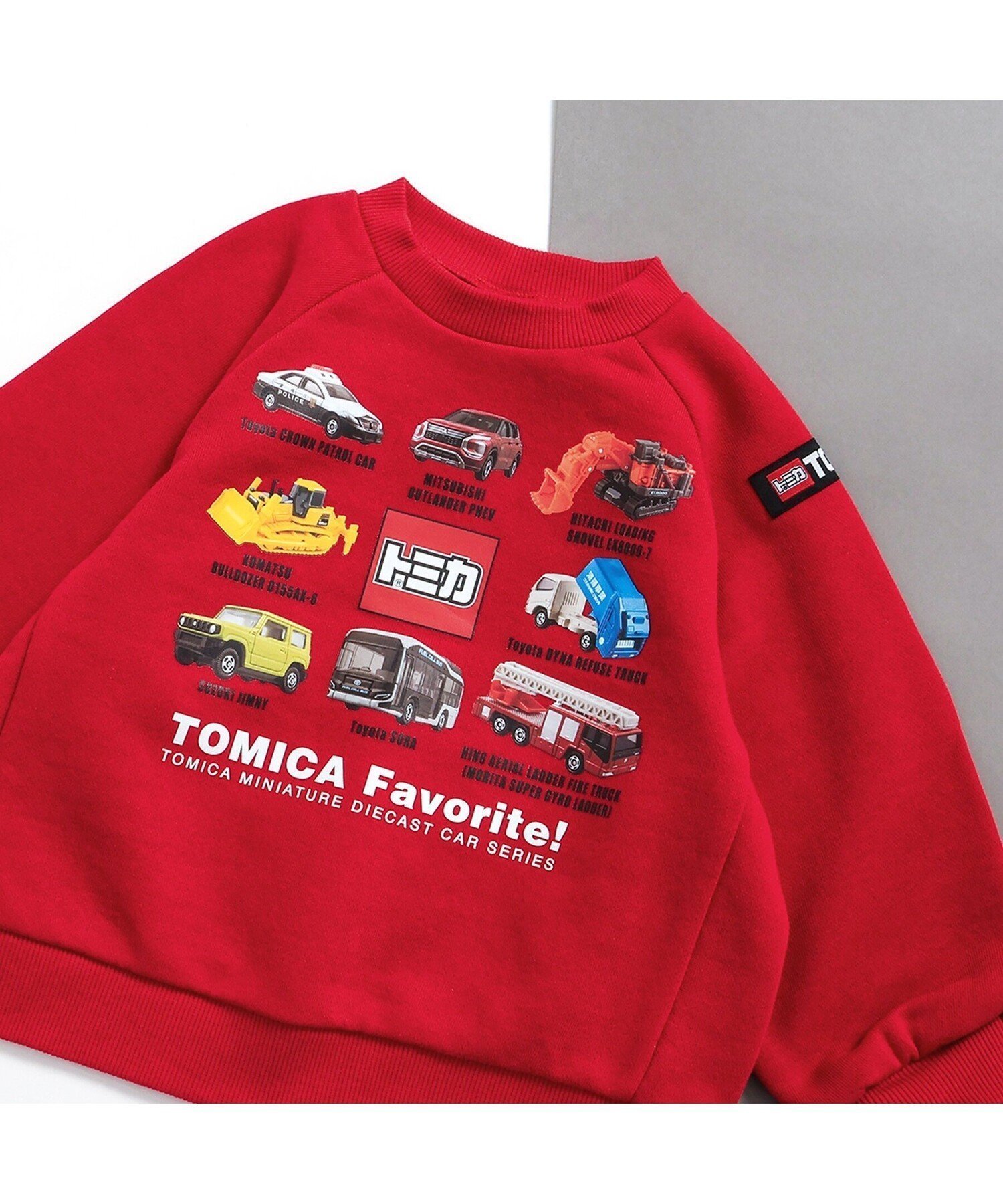 【その他のブランド/Other】のTOMICA 4柄トレーナー インテリア・キッズ・メンズ・レディースファッション・服の通販 founy(ファニー) 　ファッション　Fashion　キッズファッション　KIDS　シンプル　Simple　トレーナー　Trainer　プリント　Print　ボトム　Bottom　おすすめ　Recommend　ギフト プレゼント　Gift Present　レッド|ID: prp329100004162807 ipo3291000000028746666