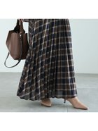 【テチチ/Te chichi】のプリーツチェックロングスカート 人気、トレンドファッション・服の通販 founy(ファニー) ファッション Fashion レディースファッション WOMEN スカート Skirt ロングスカート Long Skirt シンプル Simple チェック Check プリーツ Pleats thumbnail ネイビー|ID: prp329100004162853 ipo3291000000028753345