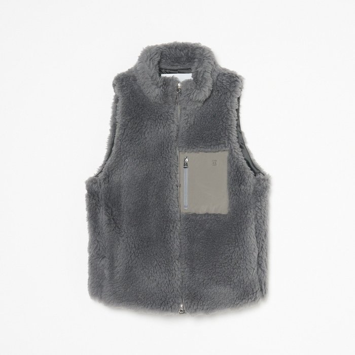 【エリオポール/heliopole】のWOOL FUR VEST インテリア・キッズ・メンズ・レディースファッション・服の通販 founy(ファニー) https://founy.com/ ファッション Fashion レディースファッション WOMEN アウター Coat Outerwear トップス・カットソー Tops/Tshirt ベスト/ジレ Gilets/Vests エレガント 上品 Elegant ベーシック Basic ワーク Work |ID: prp329100004162876 ipo3291000000028753473