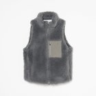 【エリオポール/heliopole】のWOOL FUR VEST ライトグレー|ID: prp329100004162876 ipo3291000000028753474