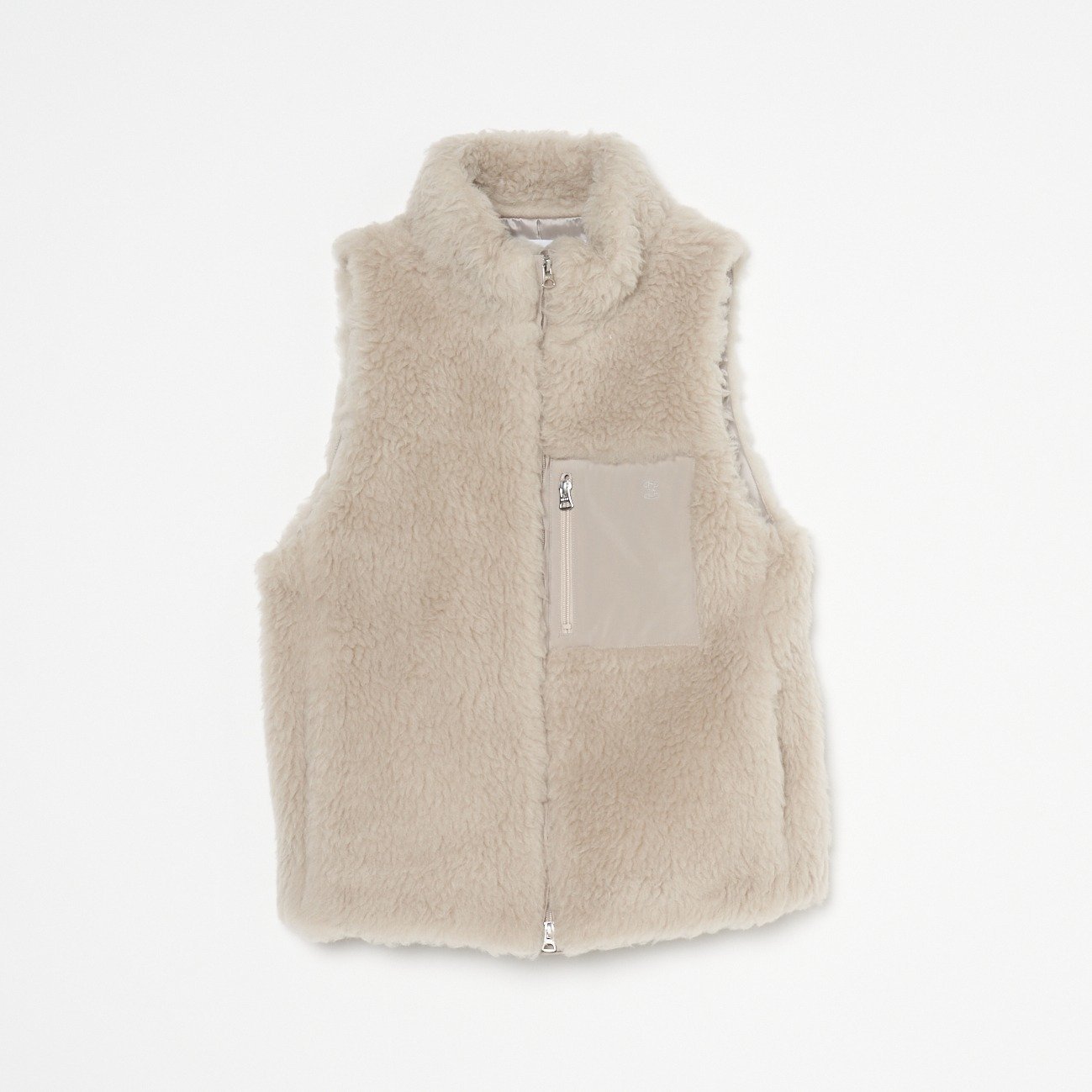 【エリオポール/heliopole】のWOOL FUR VEST インテリア・キッズ・メンズ・レディースファッション・服の通販 founy(ファニー) 　ファッション　Fashion　レディースファッション　WOMEN　アウター　Coat Outerwear　トップス・カットソー　Tops/Tshirt　ベスト/ジレ　Gilets/Vests　エレガント 上品　Elegant　ベーシック　Basic　ワーク　Work　ベージュ|ID: prp329100004162876 ipo3291000000028753475