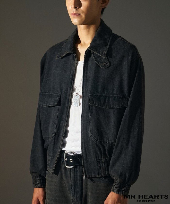 【フリークスストア/FREAK'S STORE】のMR HEARTS ミスターハーツ VINTAGE WASH DENIM ZIP BLOUSON 【限定展開】 人気、トレンドファッション・服の通販 founy(ファニー) 　ファッション　Fashion　レディースファッション　WOMEN　アウター　Coat Outerwear　ブルゾン　Blouson/Jackets　A/W・秋冬　Aw・Autumn/Winter・Fw・Fall-Winter　冬　Winter　おすすめ　Recommend　インナー　Inner　クラシック　Classic　ショート　Short　トレンド　Trend　バランス　Balance　ベーシック　Basic　ボトム　Bottom　 other-1|ID: prp329100004162893 ipo3291000000028753605