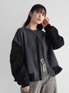 【ラシュッド/LASUD】のドッキングデザインボンディングブルゾン 人気、トレンドファッション・服の通販 founy(ファニー) ファッション Fashion レディースファッション WOMEN アウター Coat Outerwear ブルゾン Blouson/Jackets おすすめ Recommend ギャザー Gather ドッキング Docking ドローコード Draw Cord ミリタリー Military thumbnail チャコールグレー|ID: prp329100004162908 ipo3291000000028753702