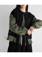 【ラシュッド/LASUD】のドッキングデザインボンディングブルゾン 人気、トレンドファッション・服の通販 founy(ファニー) ファッション Fashion レディースファッション WOMEN アウター Coat Outerwear ブルゾン Blouson/Jackets おすすめ Recommend ギャザー Gather ドッキング Docking ドローコード Draw Cord ミリタリー Military thumbnail ブラック|ID: prp329100004162908 ipo3291000000028753706